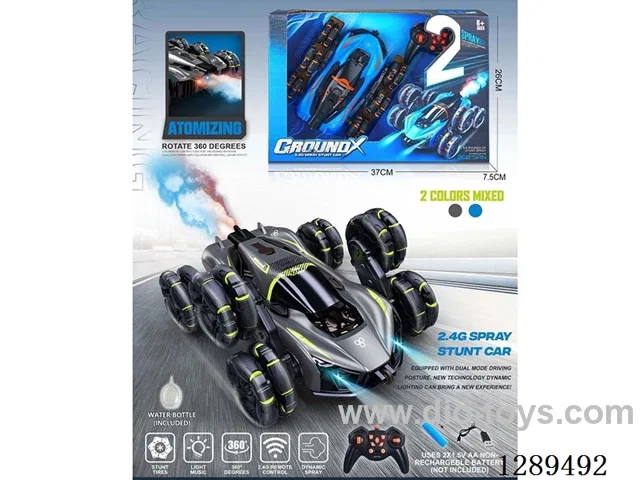 RC 6-Wheel Sports Car with spray 2 colors