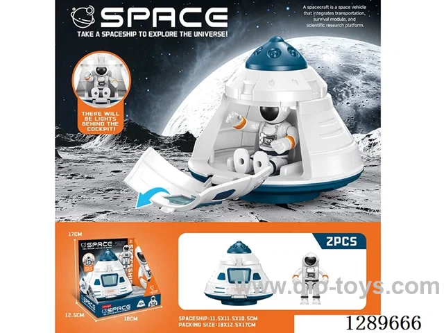 Space Exploration Flying Saucer - Lights - Included Battery