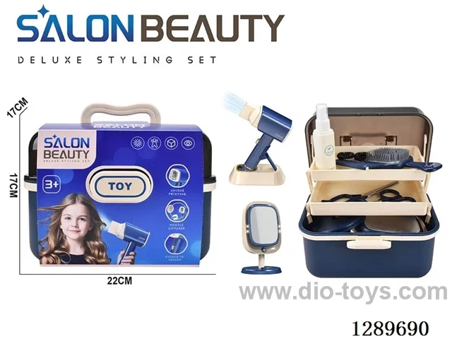 Hair Styling Set (15-PCS Set with Hair Dryer Nozzles and Makeup Mirror)