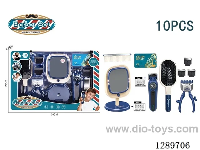 Hair Styling Set (Makeup Mirror, Clipper, 10-PCS Set)