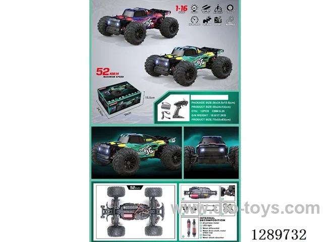 1:14 4WD RC car with light included battery