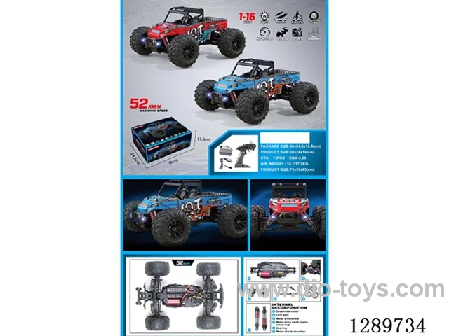 1:14 4WD RC car with light included battery