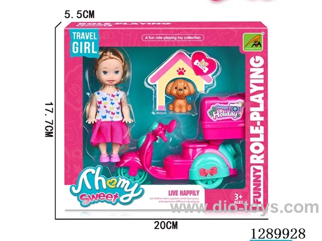 Motorcycle Doll Set