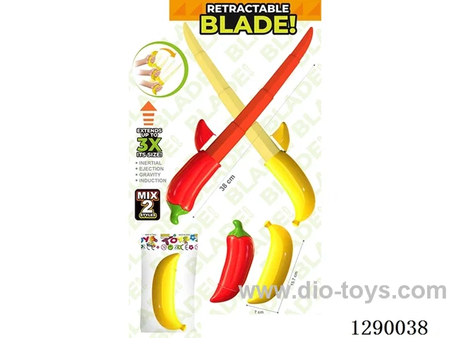 Banana/Chili Retractable Knife, Assorted 2 Styles