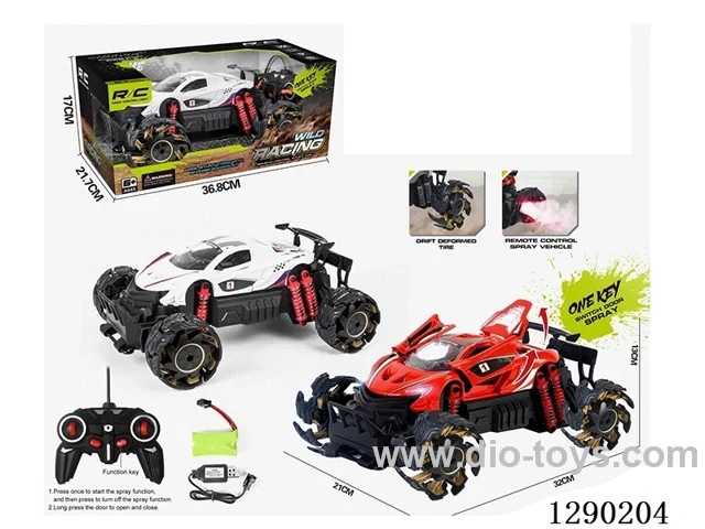 rc car with spray included battery