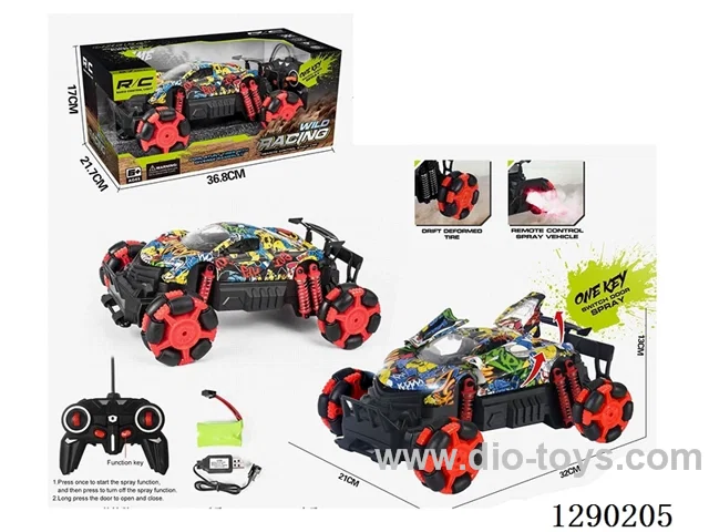 rc car with spray included battery