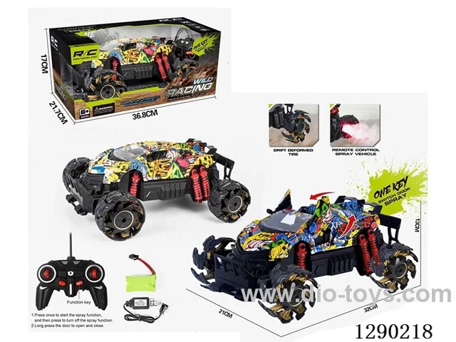 rc car with spray included battery