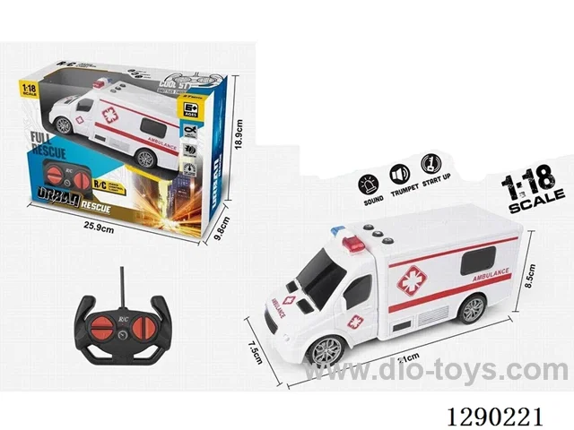 1:18 4ch rc car with light/button sound effects not included battery