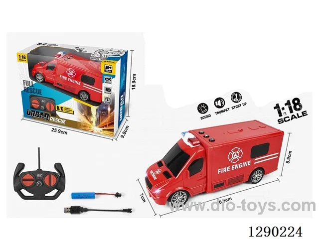 1:18 4ch rc car with light/button sound effects included battery
