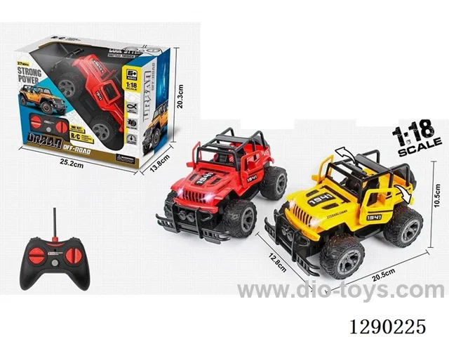 1:18 5ch rc car with light not included battery