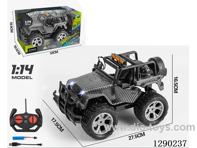 1:14 4ch rc car included battery