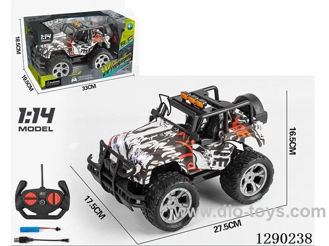 1:14 4ch rc car included battery