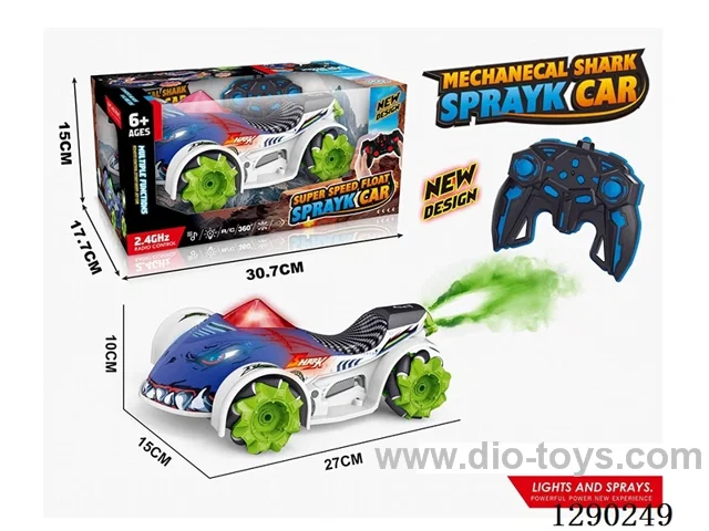 2.4G 11ch 1:14 rc car W L/M/spray included battery