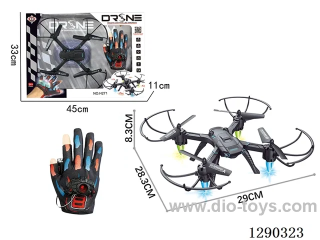 Altitude-Hold Quadcopter (with Glove-Style Controller) included battery
