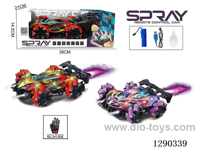 RC stunt car with glove-style remote control included battery