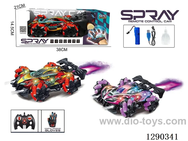 RC stunt car with Handle + Glove dual-control included battery