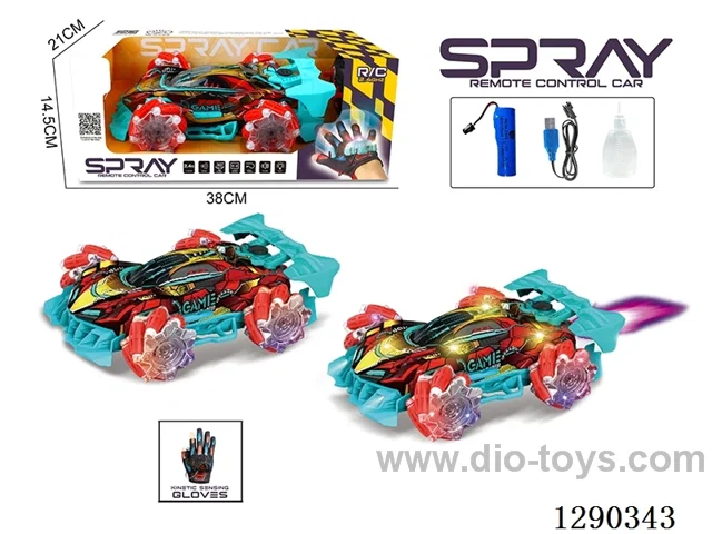RC stunt car with glove-style remote control included battery
