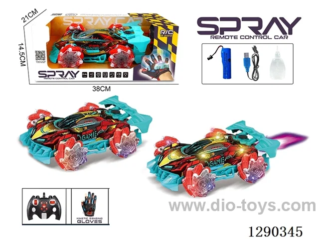 RC stunt car with Handle + Glove dual-control included battery
