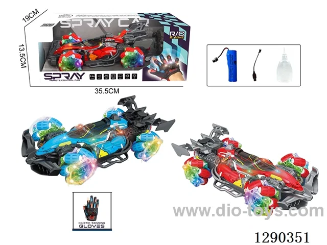 RC stunt car with glove-style remote control included battery