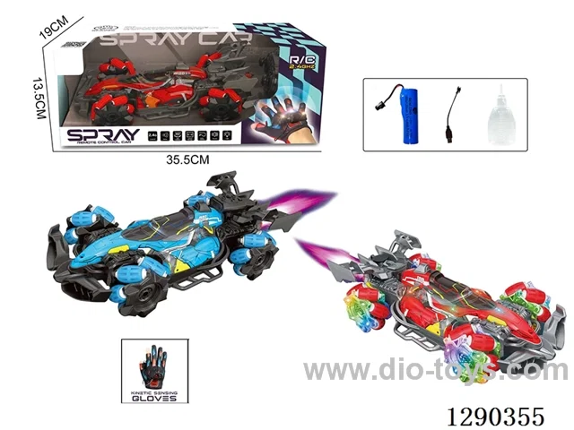 RC stunt car with glove-style remote control included battery