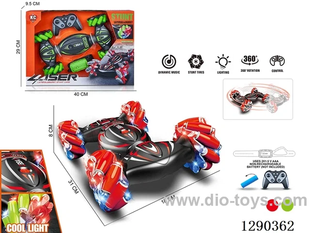 2.4G RC stunt car included battery