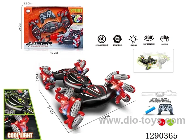 2.4G RC stunt car included battery