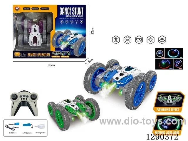 rc stunt car with spray included battery