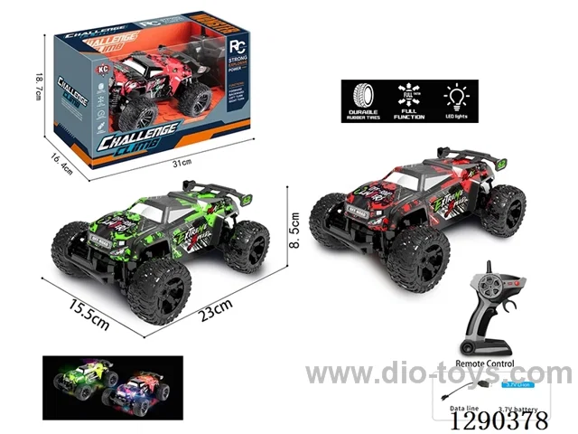 2.4G 1:18 4ch rc car with light included battery