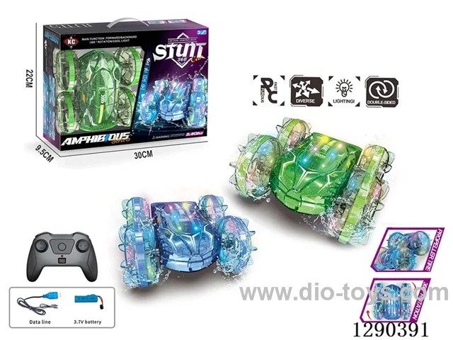 2.4G 5ch Amphibious rc car with light included battery