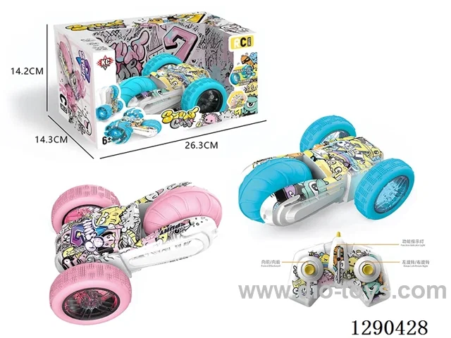 2.4G RC stunt car with light not included battery