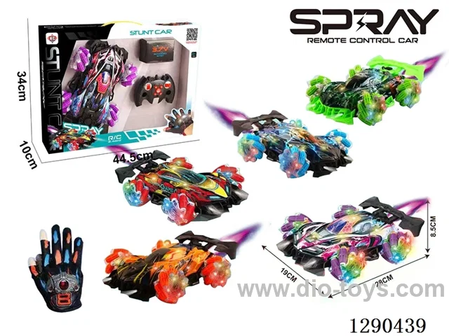 RC Stunt Car with Glove-Style Remote Control 3 colors included battery