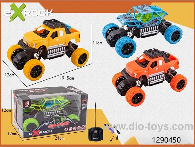 4 ch rc climbing car，include battery，2 styles mix