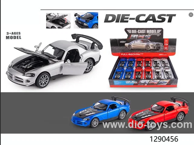 12pcs 1:32 pull back alloy car