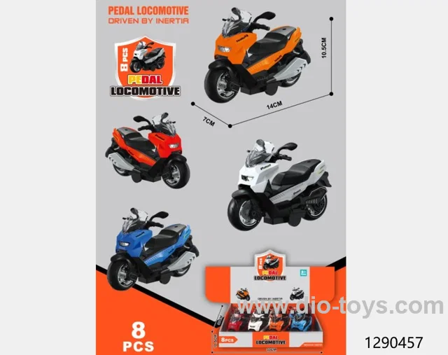 8pcs friction car