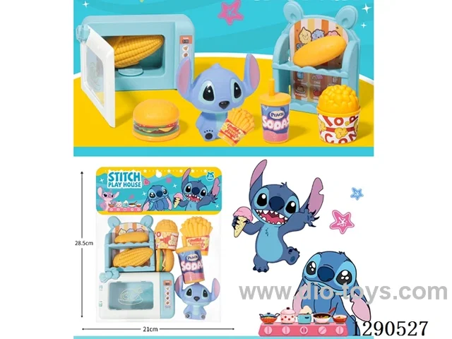 Stitch Microwave Oven Small Appliance Set for Pretend Play
