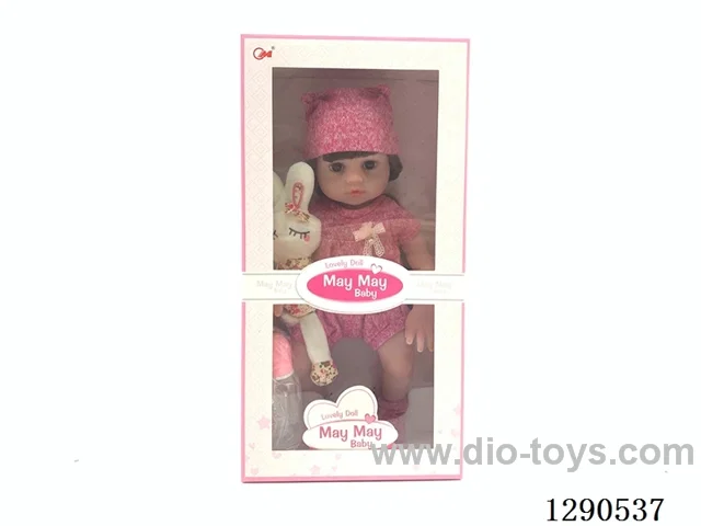 46 cm Reborn Doll - Highly Realistic Baby Doll, Full-Body Soft Rubber, Includes Bottle, Diapers, Birth Certificate, Bunny, and Shake-Activated IC