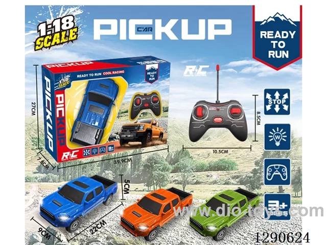 1:18 4ch rc car with light not included battery