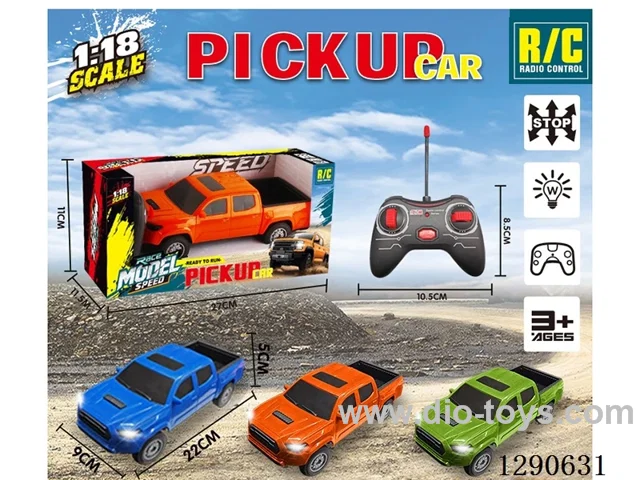 1:18 4ch rc car with light not included battery