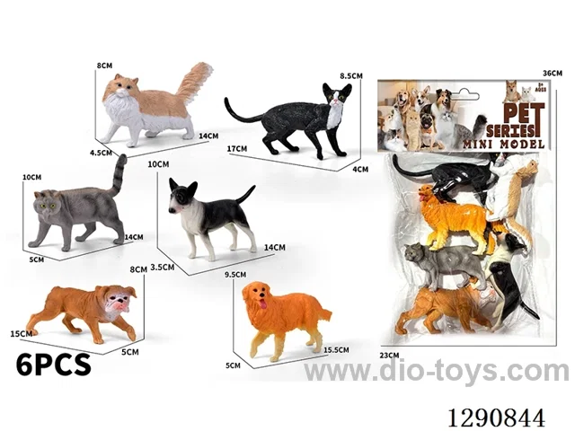 Pet Cats and Dogs, 6PCS