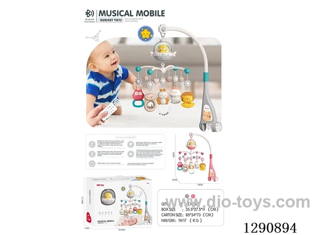 Teddy Bear Bedside Chime, Remote-Control Bluetooth Version (2 Colors)