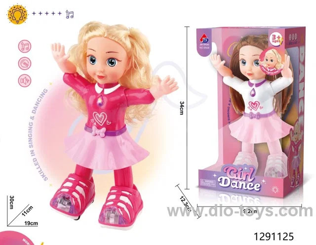 B/O Dancing Doll with light/music