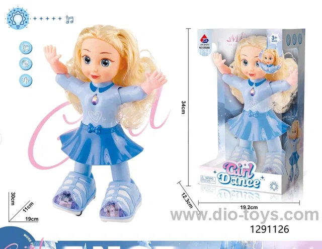 B/O Dancing Doll with light/music