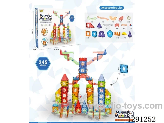 Geometric Magnetic Tiles 245PCS