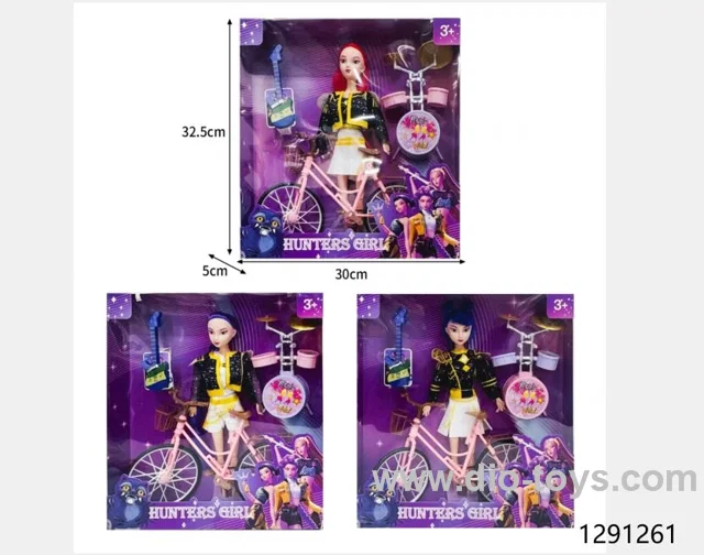 11.5 inch solid body doll，3 styles mix