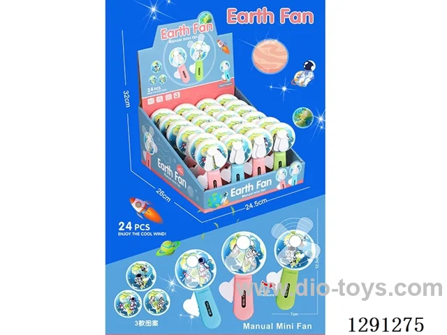 Small Hand-Press Fans, 24PCS, 3 colors