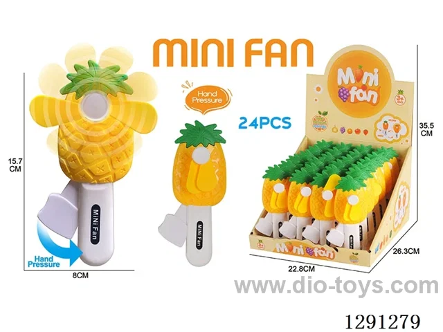 Small Hand-Press Fans, 24PCS