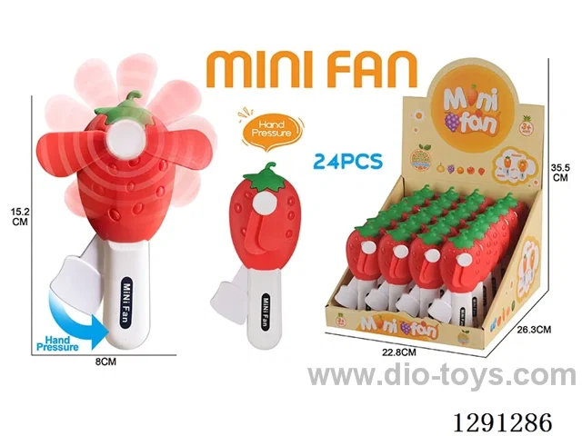 Small Hand-Press Fans, 24PCS