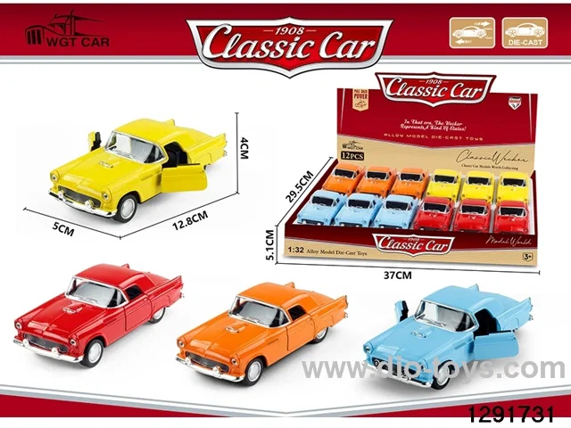 1:32 pull back metal car 12pcs in display box