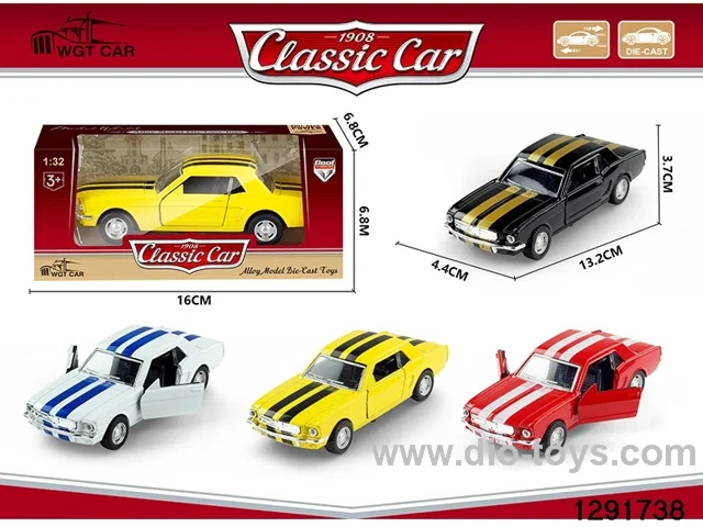 1:32 pull back metal car in window box