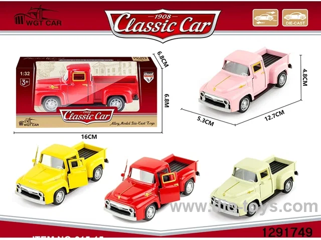 1:32 pull back metal car in window box